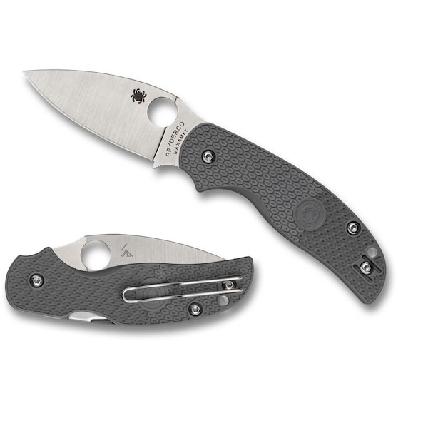 Spyderco 2024 Spyderco Reveal 14, Sage 5 Gray Lightweight Maxamet Alzheimer'S, Plain Edge SPY-C123PGY - main